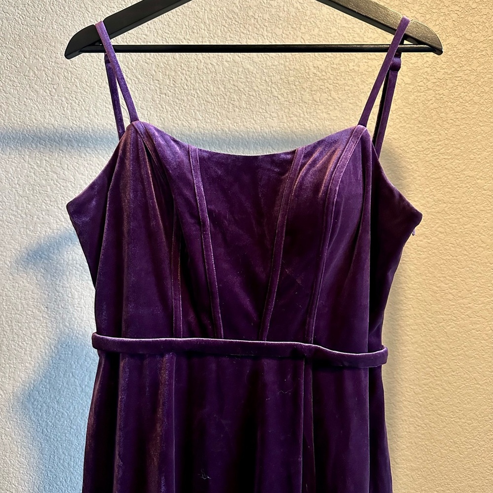Revelry Deep Purple Velvet Gown